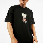 Siyah Önü & Arkası Baskılı Oversize T-Shirt 1YXE1-44908-02 - 2