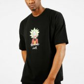 Siyah Önü & Arkası Baskılı Oversize T-Shirt 1YXE1-44908-02 - 3