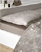 Özdilek Ranforce Çift Kişilik Fıtted Çarşaf Nevresim Takımı Whıte Sakura Bej - 3