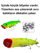 Eagenset Popper Yapay Yem 9 cm, 12  gram Maket Balık, Suni Yem, 1 Adet Model:1 - 10