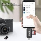 USB Type-c Sd Kart Dönüştürücü Usb To Sd/micro Sd Kart Okuyucu Çevirici Adaptör - 5