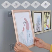 3 Lü Yapışkanlı Mutfak Banyo Raf Tutucu Askı Pin Çerçeve Çok Amaçlı Askısı - 2