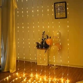 YILBAŞI IŞIĞI GÜN IŞIĞI LED IŞIK SALKIM LED IŞIK 12 DALLI 3X3 METRE MODLU EKLEMELİ DEKOR NOEL IŞIĞI - 2