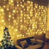 YILBAŞI IŞIĞI AKAN LED IŞIK 10 DAL 180 LED MODLU 3.20X2.60 METRE AKAR LED ŞELALE GÜN IŞIĞI LED IŞIK thumbnail 2