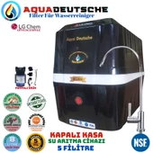 AQUA DEUTSCHE PREMIUM SİYAH BEYAZ POMPALI 8 LİTRE 5 FİLTRE 10 AŞAMA SU ARITMA CİHAZI thumbnail 1