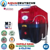 AQUA DEUTSCHE PREMIUM KIRMIZI-SİYAH POMPALI 8 LİTRE 5 FİLTRE 10 AŞAMA SU ARITMA CİHAZI thumbnail 1