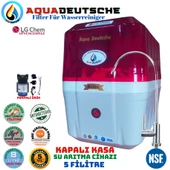 AQUA DEUTSCHE PREMIUM KIRMIZI-BEYAZ POMPALI 8 LİTRE 5 FİLTRE 10 AŞAMA SU ARITMA CİHAZI - 1