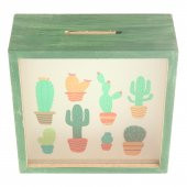 YEŞİL ÇOKLU KAKTÜS KUMBARA - 1