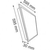 60x60 panel led panel spot tavan armatürü 60x60 led panel beyaz - 6