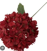 YASİMA 1 Adet 5 Dallı bordo Ortanca Ev Dekor Vazo Balkon Süs thumbnail 3