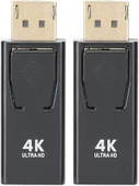 Displayport to Hdmi Mini Siyah 4k 30hz Dp to hdmı Kablo Displayport Çevirici Dönüştürücü - 3