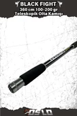 Oslo Black Fight 360 cm 100-200 gr Teleskopik Olta Kamışı thumbnail 2