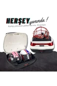 Wogen 52 Litre Motosiklet Topcase Arka Çanta Beyaz MOTOSİKLET ARKA ÇANTA ÜST BAGAJ BASİC - 3