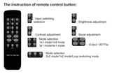 2x2 Video Wall Controller Duvar Ekran Genişletici 1 Giriş 4 Çıkış Ekran Bölme Birleştirme - 8
