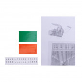 Kalimba Full Set -Hediye Paketi - Stand- Sarkı Notalar Bebek Pembesi - 7