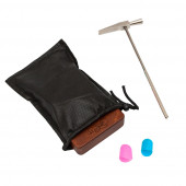 Kalimba Full Set -Hediye Paketi - Stand- Sarkı Notalar Bebek Mavisi - 6