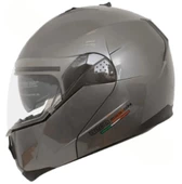 Beon B700 Full Face Çene Açılır Güneş Vizörlü Motosiklet Kaskı XL Beden Gri thumbnail 1