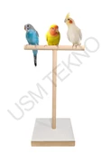 Kuş Tüneği  T Tünek Kuş Oyuncağı Tahta Tünek Ahşap Tünek Ağaç Tünek - 2