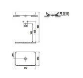 Creavit UL060 60X40 cm Set Üstü Lavabo Antrasit Mat - 2