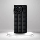 Realme 11 4G Uyumlu Tlp Silikon Madlen Case SİYAH - 1