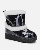 Vicco Comet Hafif Kız Çocuk Siyah Işıklı Kürklü Kışlık Çocuk Botu - 3