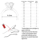 Çelik Yüzük Kadın Altın Kaplama 5 Sıra Kaburga YZK-230 - 5