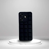 Tecno Spark 10 4G Uyumlu Tlp Silikon Madlen Case SİYAH - 1