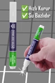 3lü Beyaz Derz Kalemi Hızlı Kuruyan Yedek Uç Su Bazlı Kokusuz Derz Dolgu Fayans Yenileme Boyası - 3