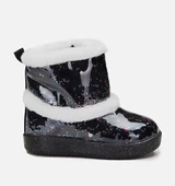 Vicco Comet Hafif Kız Çocuk Siyah Işıklı Kürklü Kışlık Çocuk Botu - 2