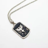 Çift Taraflı Kartal Kolye - 7