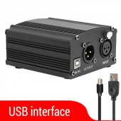 48V Phantom Power Ses Kartı (Usb Kablo + XLR Kablo) - 5