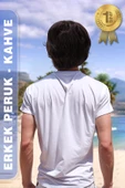 Erkek Peruk Kısa - Kahve - 3