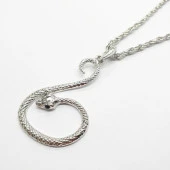 Yılan Model Erkek Kolye - 10