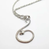 Yılan Model Erkek Kolye - 9