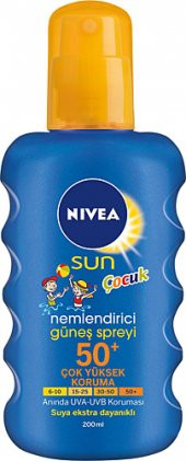 NIVEA SUN COCUK RENKLI SPREY 200ML 50+ - 1