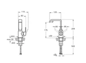 VitrA Suit A4261629 Lavabo Bataryası, Soft Bakır, Yandan - 2