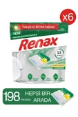 RENAX Bulaşık Makinesi Kapsülü Hepsi Bir Arada 33 Lü X 6 Adet - 1