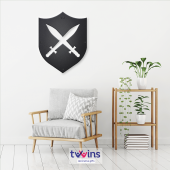 Shield Lazer Kesim Metal Duvar Dekoru - 1