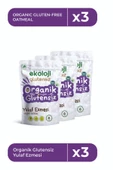 Ekoloji Glutensiz Organik Glutensiz Yulaf Ezmesi 300 Gr 3 lü Paket   Organic Gluten Free Oatmeal 300 Gr 3 Pack thumbnail 1