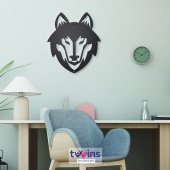 Wolf Lazer Kesim Metal Duvar Dekoru - 1