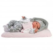 Llorens Gri Pijamalı Yeni Doğan Bebek 42 cm - 2