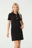 Polo Yaka Mini Elbise - 2