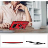 Xiaomi Poco X3 Kılıf Yüzüklü Standlı Manyetikli Armor Zırh - 4