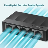 TP-LINK LS1005G 5PORT 10/100/1000 YÖNETİLEMEZ SWITCH - 5
