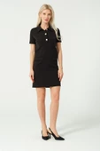 Polo Yaka Mini Elbise - 5