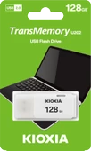128GB USB2.0 KIOXIA BEYAZ USB BELLEK LU202W128GG4 - 1