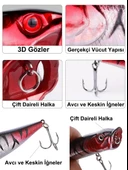 Eagenset Popper Yapay Yem 9 cm, 12 gram Maket Balık, Suni Yem, 1 Adet Model:2 - 5