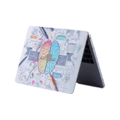 Macbook Air M1 Kılıf 13 inç Beyin Desenli Brain (TouchID'li M1 Air) A2337 A2179 A1932 ile Uyumlu - 7