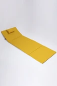 Katlanır Taşınabilir Çanta Şezlong Minderi, Yastıklı Sarı - 3