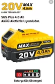 SGS 20 VOLT YEDEK BATARYA (4 Ah) - 2